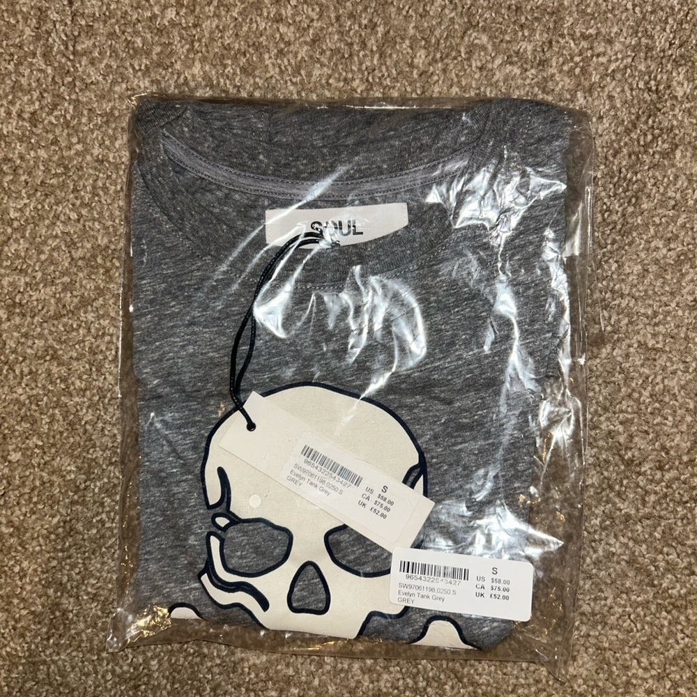 Soulcycle Skull Tank Top Shirt